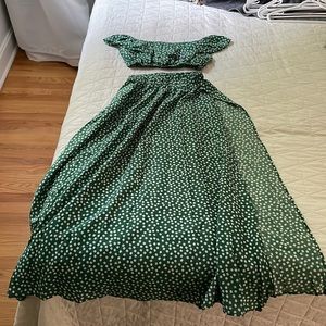 Two piece floral outfit